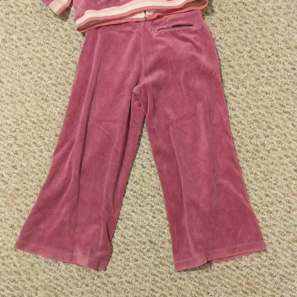 GAP lavender velour girls 4/5 track suit w/pockets - Picture 9 of 13